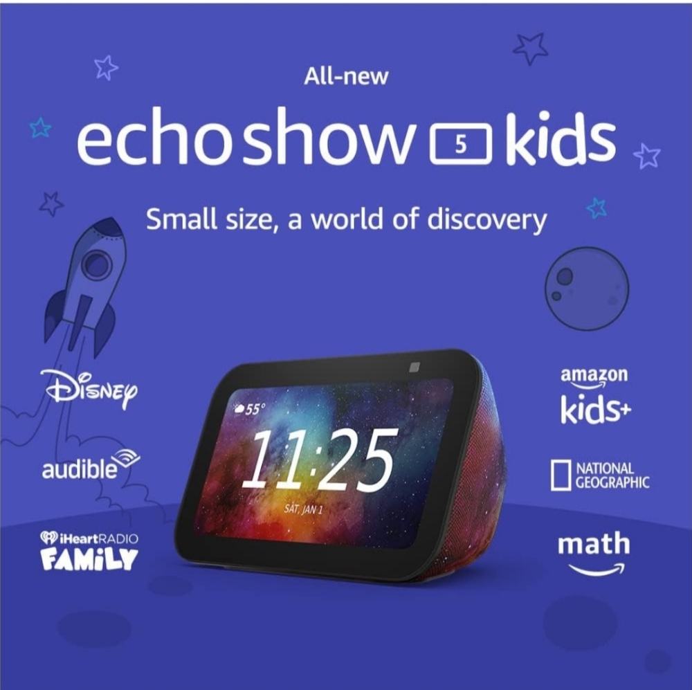 All-new Echo Show 5 (3rd Gen, 2023 release) Designed for kids - NIB Galaxy